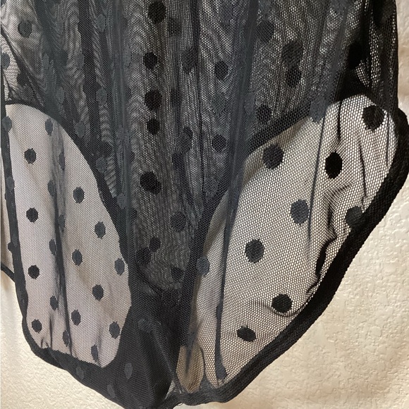 Bodysuit mesh polka dot long sleeve - Picture 5 of 12